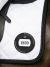 Schabracke mit funkelndem Band und Startnummern-Patch, weiss-schwarz_small
