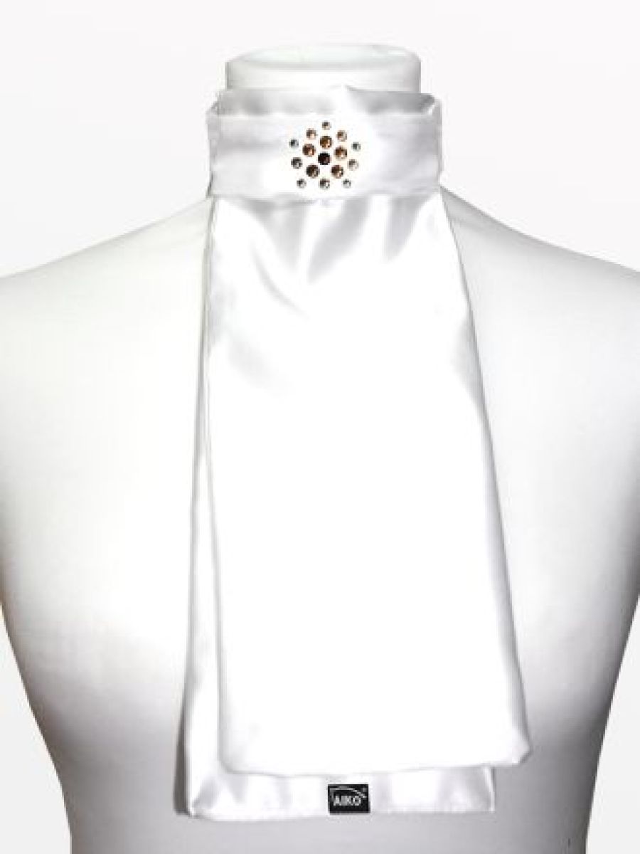 Plastron-Reiten-Satinplastron-Strass-Flower-mocca_small