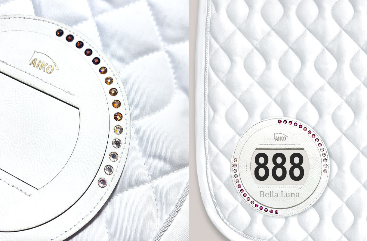 Turnierschabracke mit Startnummer