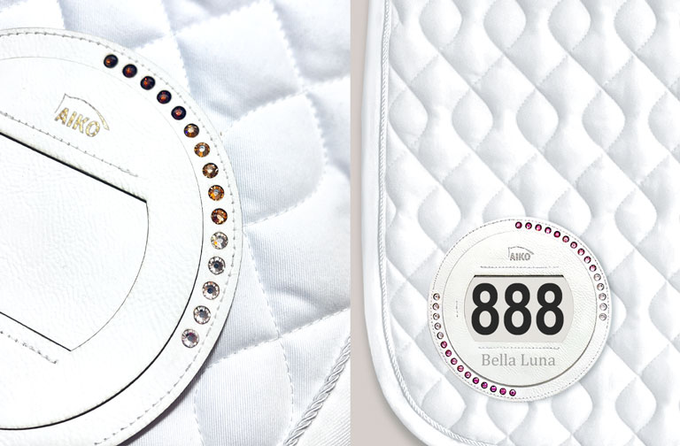 Turnierschabracke mit Startnummer